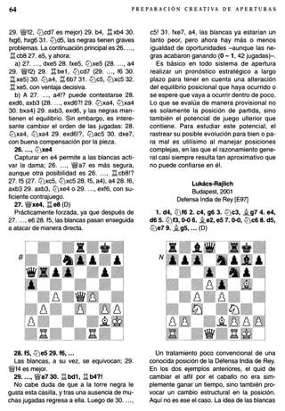 Preparacion creativa de aperturas