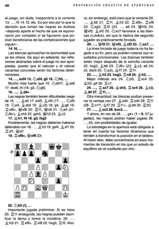 Preparacion creativa de aperturas