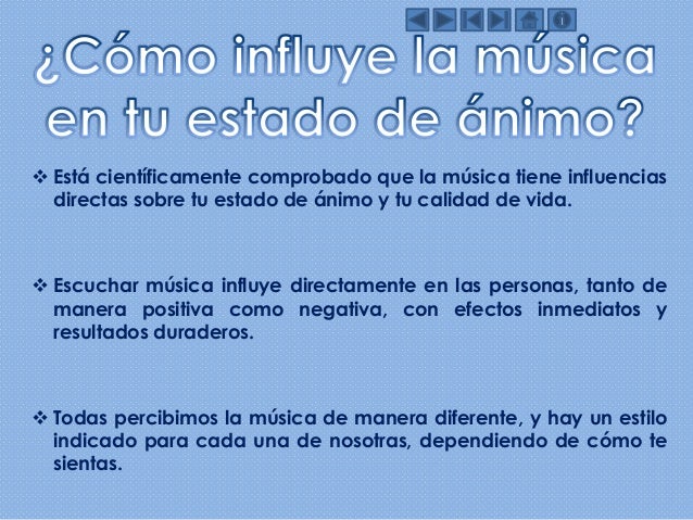 ¿Cómo influye la música en tu estado de ánimo?