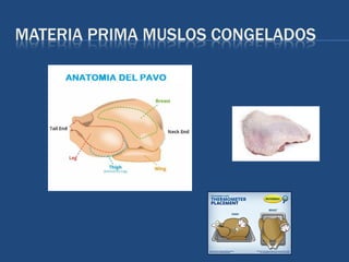 MATERIA PRIMA MUSLOS CONGELADOS
 