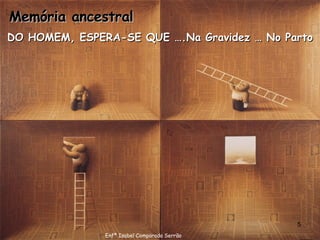 Memória ancestral   DO HOMEM, ESPERA-SE QUE ….Na Gravidez … No Parto Enfª Isabel Comparada Serrão 