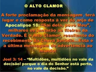 Preparação para a crise final