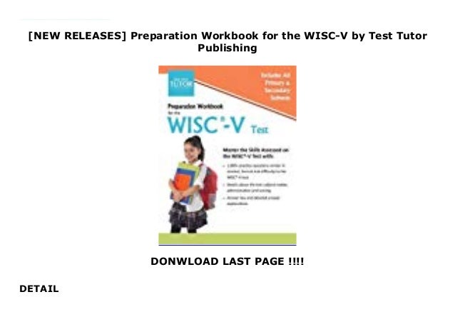 Preparation Workbook for the WISC-V