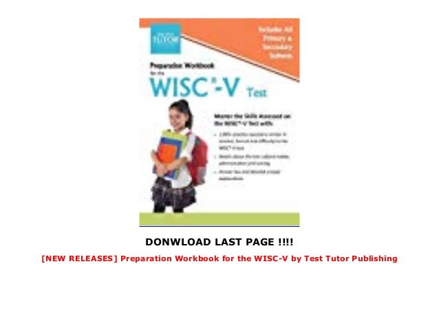 Preparation Workbook for the WISC-V