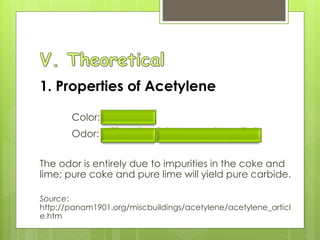 Preparation and properties of acetylene | PPTX