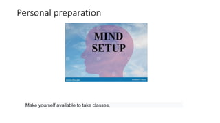 Preparation for a class & Exam sample report | PPTX