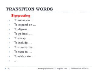 [ENGLISH] Preparation for a presentation - Part 1 | PDF