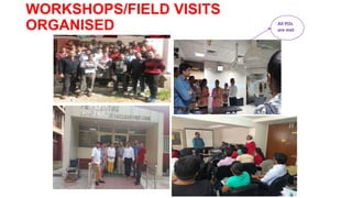 WORKSHOPS/FIELD VISITS
ORGANISED All POs
are met
 