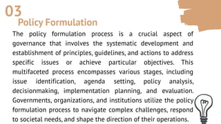 Policy Formulation Tree Preparation for Policy Formulation, Data on Educational Personnel ...