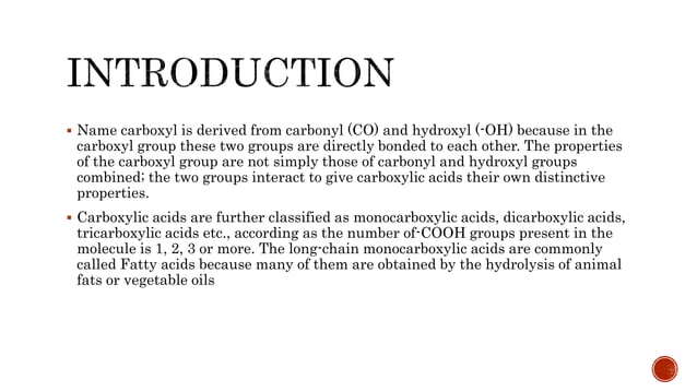 Preparation of carboxylic acid.pptx | Chemistry | Science