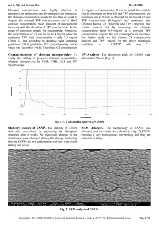Preparation of chitosan nanoparticles and their in vitro ...