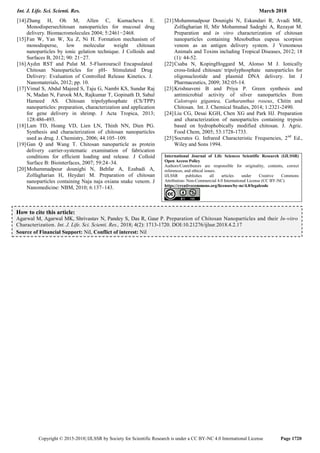 Preparation of chitosan nanoparticles and their in vitro ...