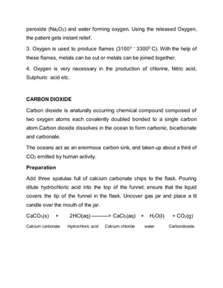 Preparation of gases | DOCX
