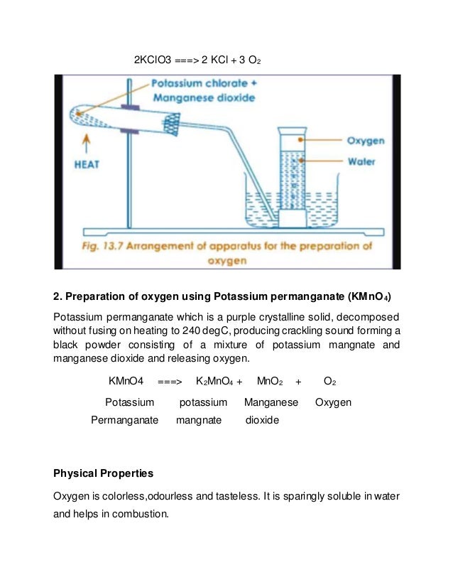 Preparation of gases