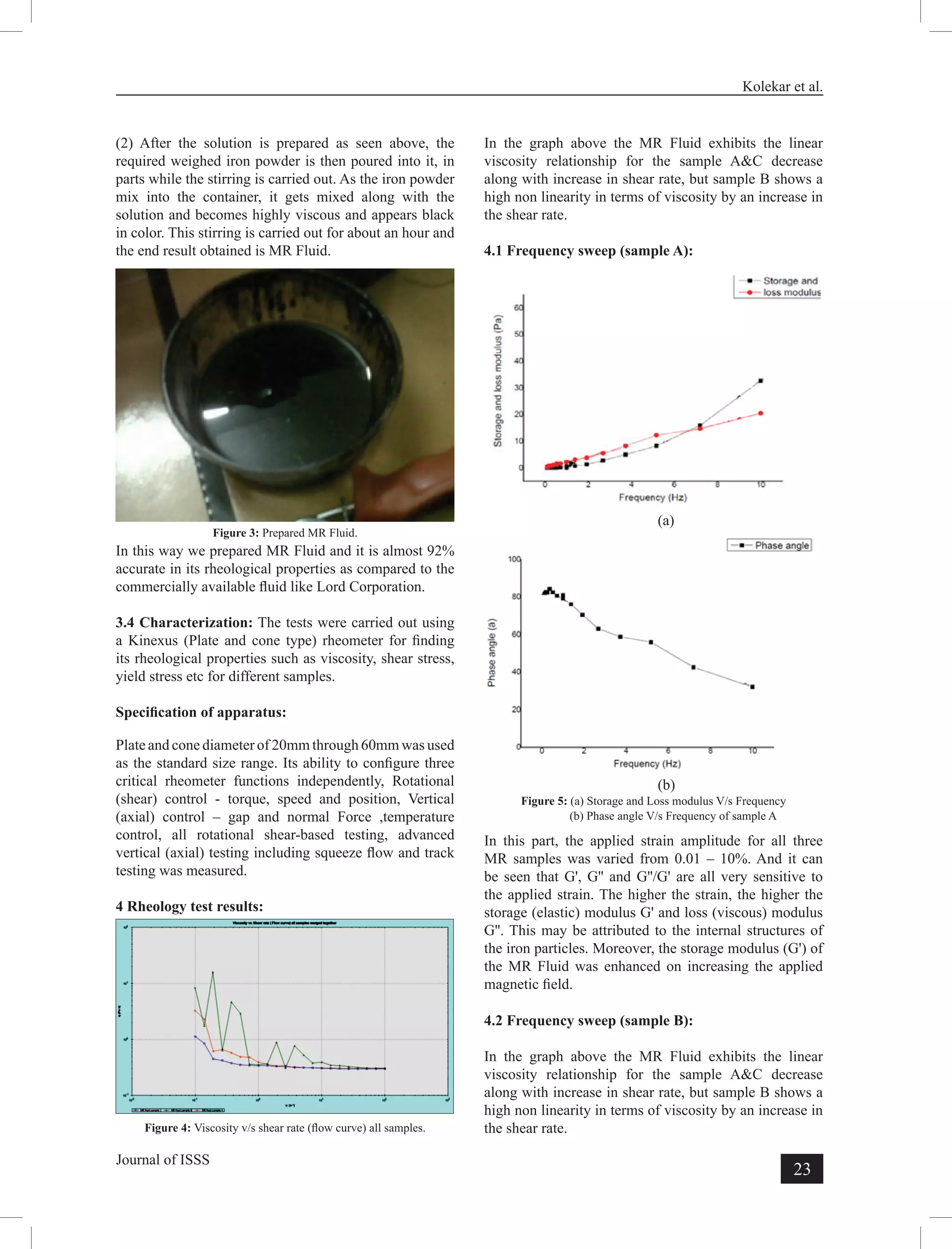 Preparation of magnetorheological fluid | PDF