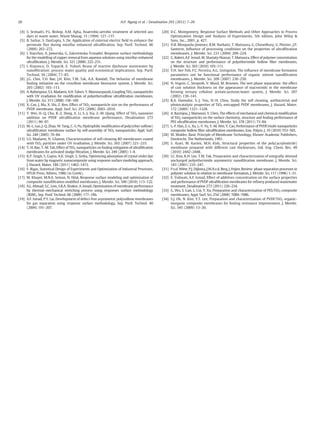 Preparation of mixed-matrix membranes for micellar enhanced ...