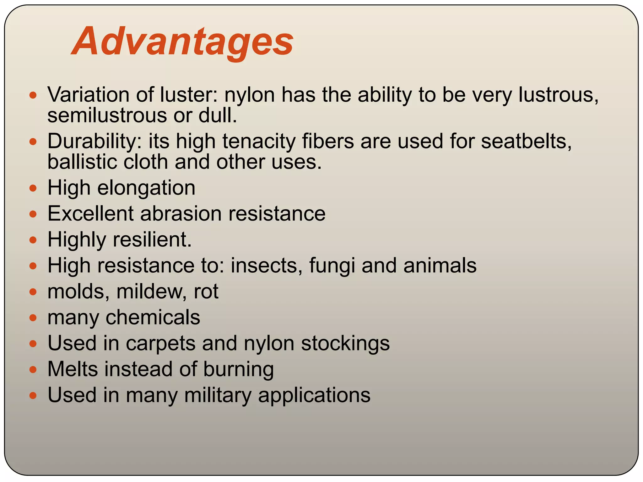 Preparation of nylon 6,6 by condensation polymerization | PPTX