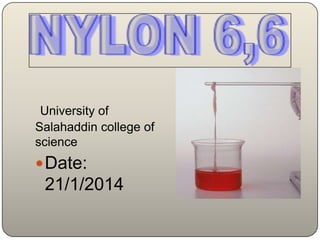 University of
Salahaddin college of
science

 Date:

21/1/2014

 