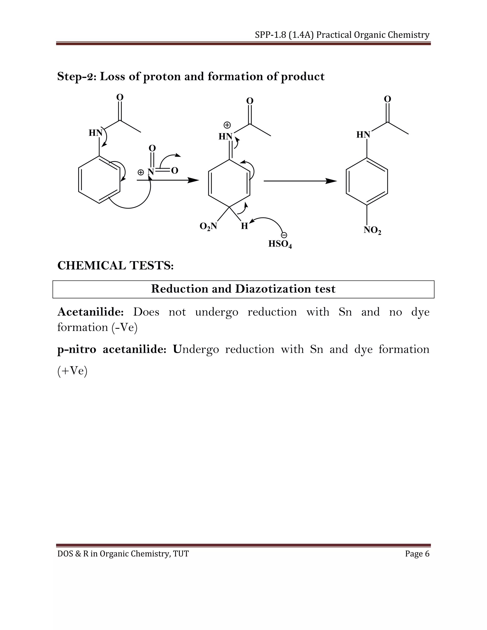 Preparation of p-nitroacetanilide from Acetanilide | PDF