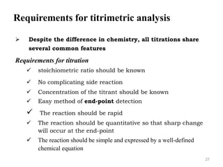 Titration Rationale PREPARATION OF SAMPLES FOR ANALYSIS.ppt