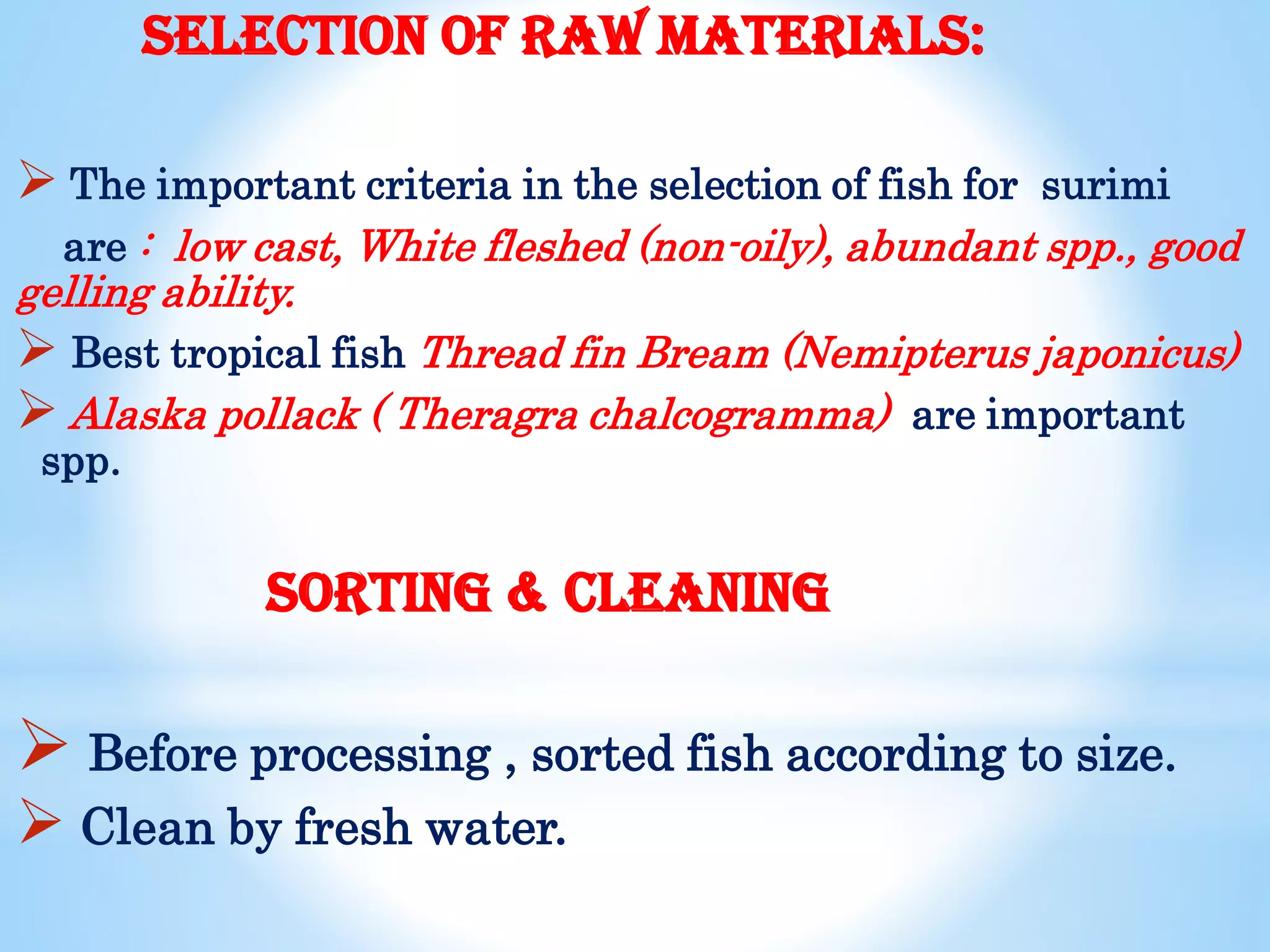 Photo inspiration: Preparation Of Surimi And Minced Based Fishery Products Photo Inspiration