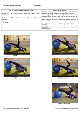Swiss Ball Anti Rotation Preparation physique avec swiss ball | PDF