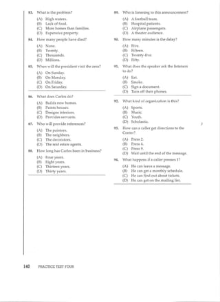 Preparation series for the new toeic 
