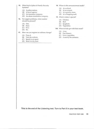 Preparation series for the new toeic 