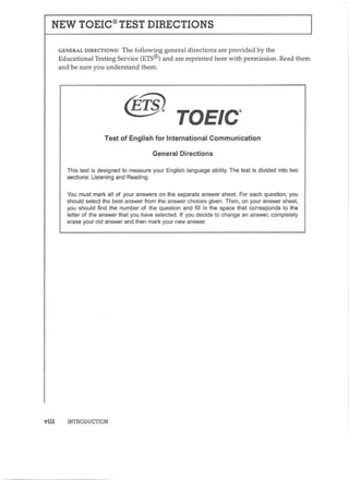 Preparation series for the new toeic 