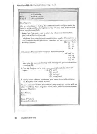 Preparation series for the new toeic 
