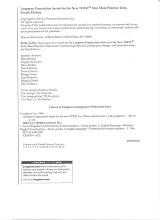Preparation series for the new toeic 