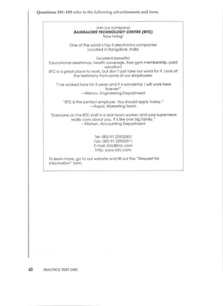 Preparation series for the new toeic 