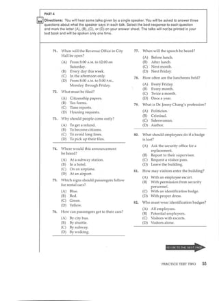 Preparation series for the new toeic 