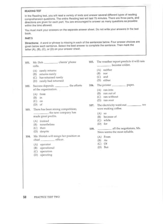 Preparation series for the new toeic 