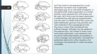 Mod Teeth Preparations for Severely Debilitated Teeth - L3.pptx