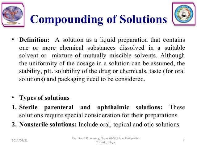 Preparations In Pharmacy Of Hospital
