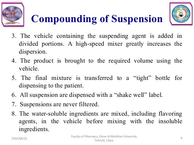 Preparations In Pharmacy Of Hospital