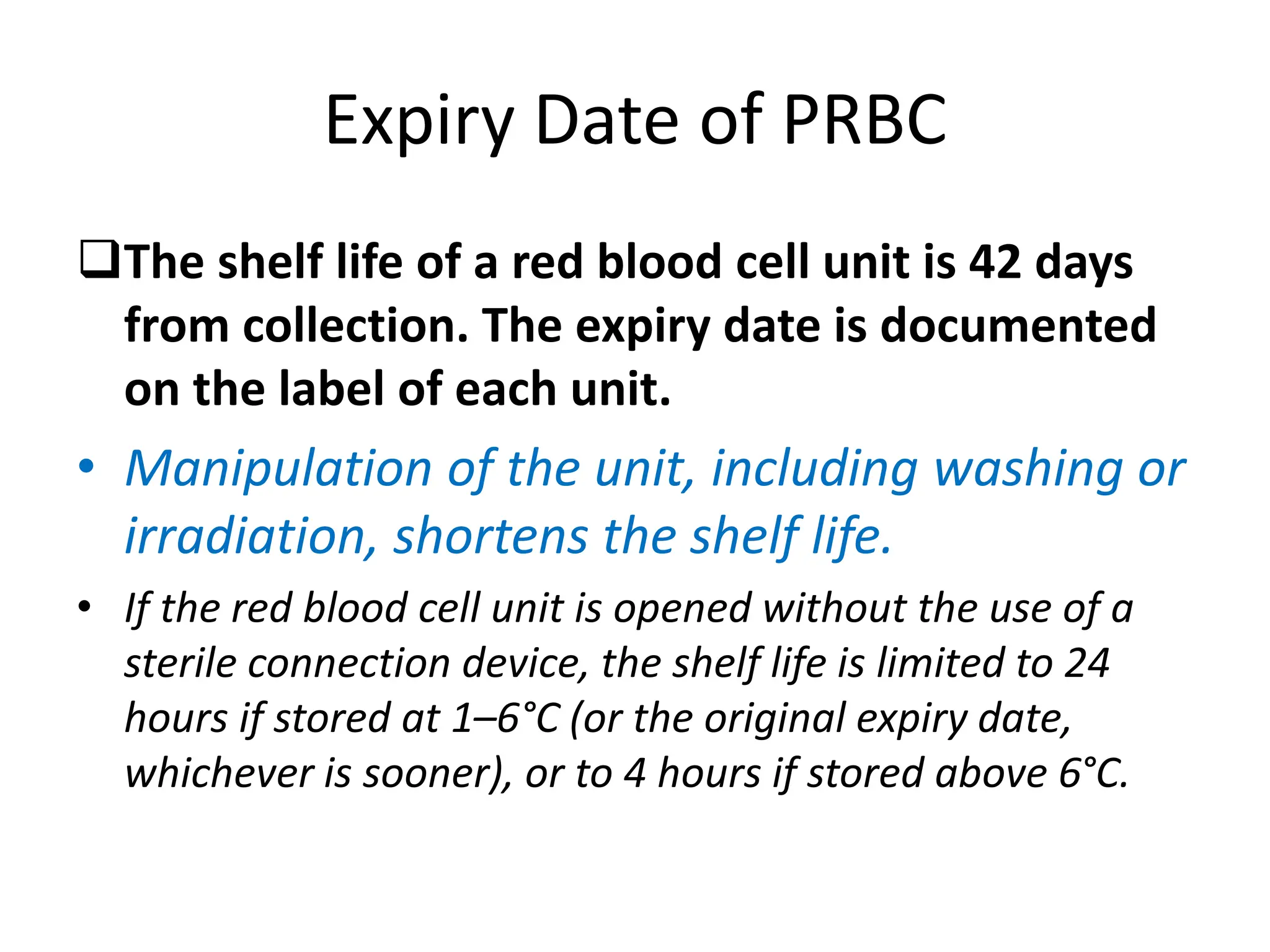 Preparations of Blood component, for use. | PPTX