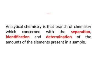 Comprehensive Guide to Analytical Chemistry and Solution Preparation ...