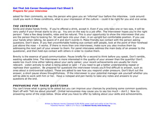 Job Hunting - How to win in your interview