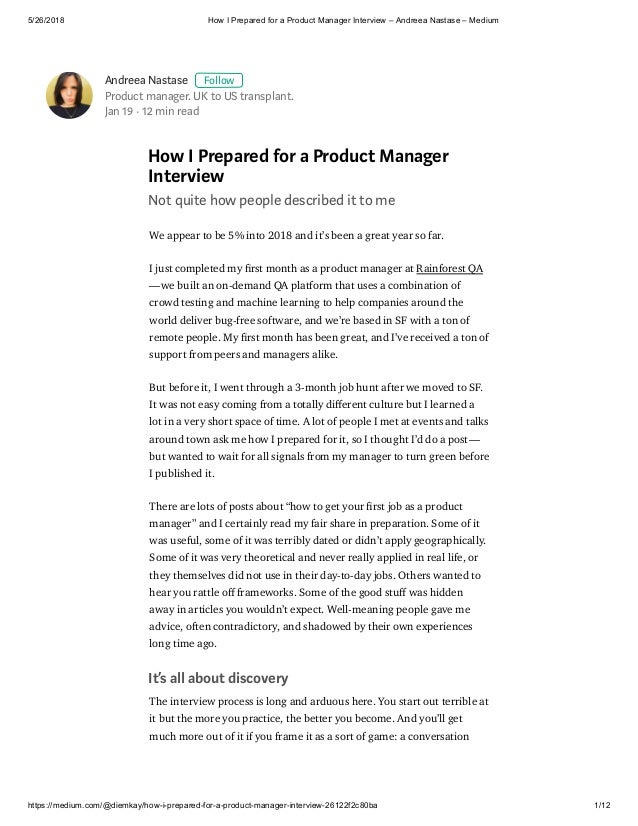 How to Prepare for the Product Manager Interview
