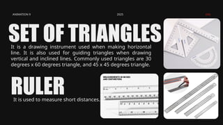 Triangles Basic Drawing Instrument Prepare and Interpret Technical Drawing.pptx