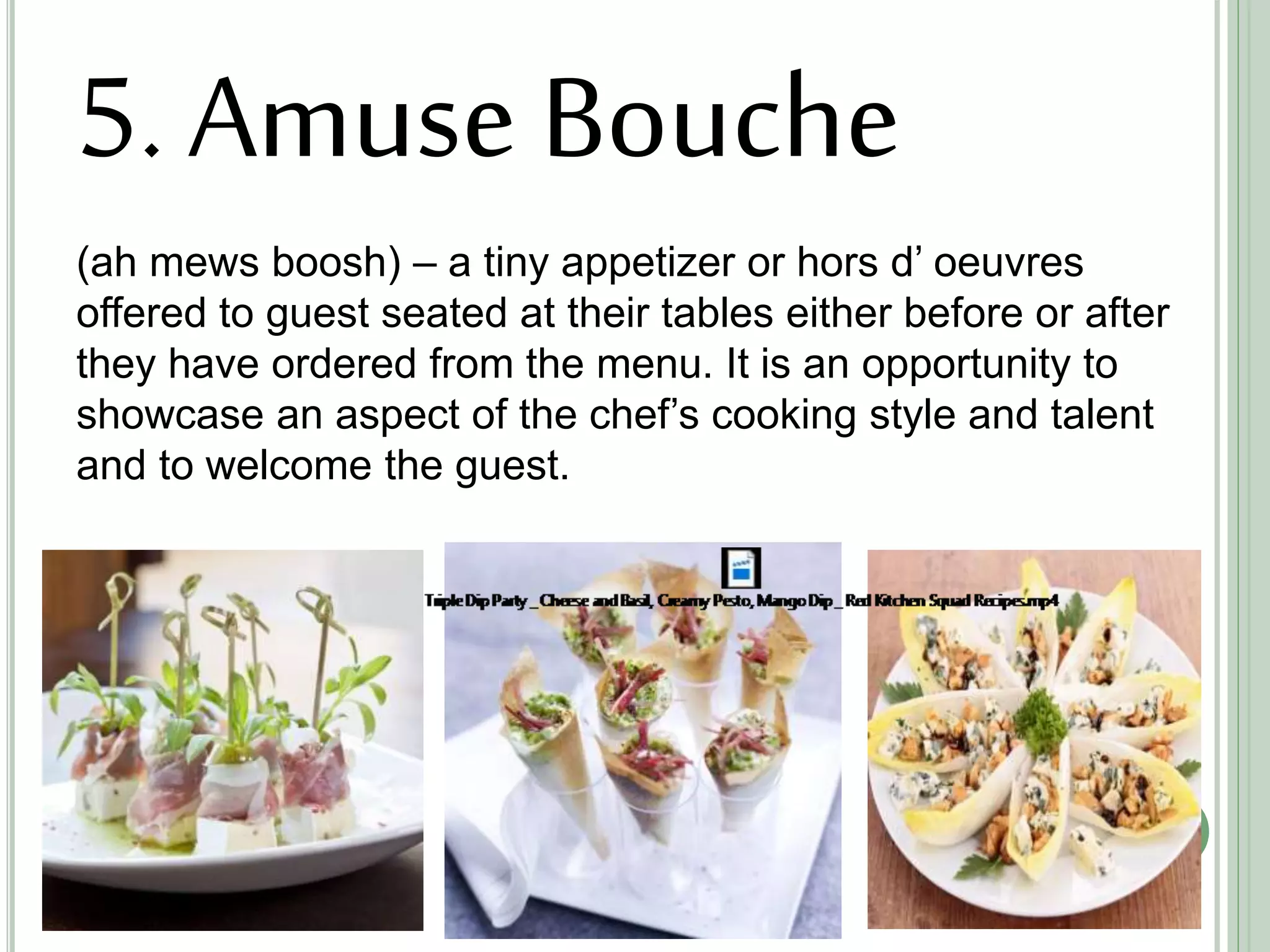 Prepare appetizers | PPTX
