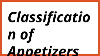 Classificatio
n of
 