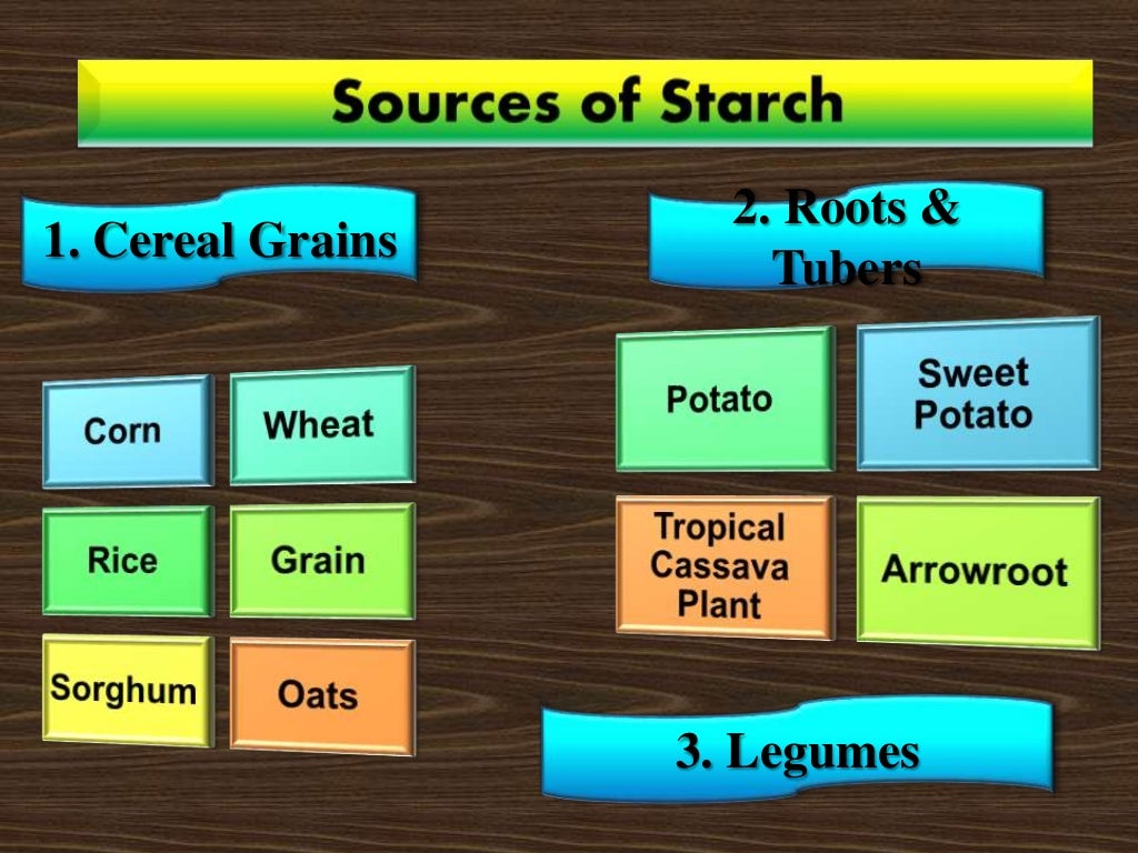 Prepare cereals and starch dishes