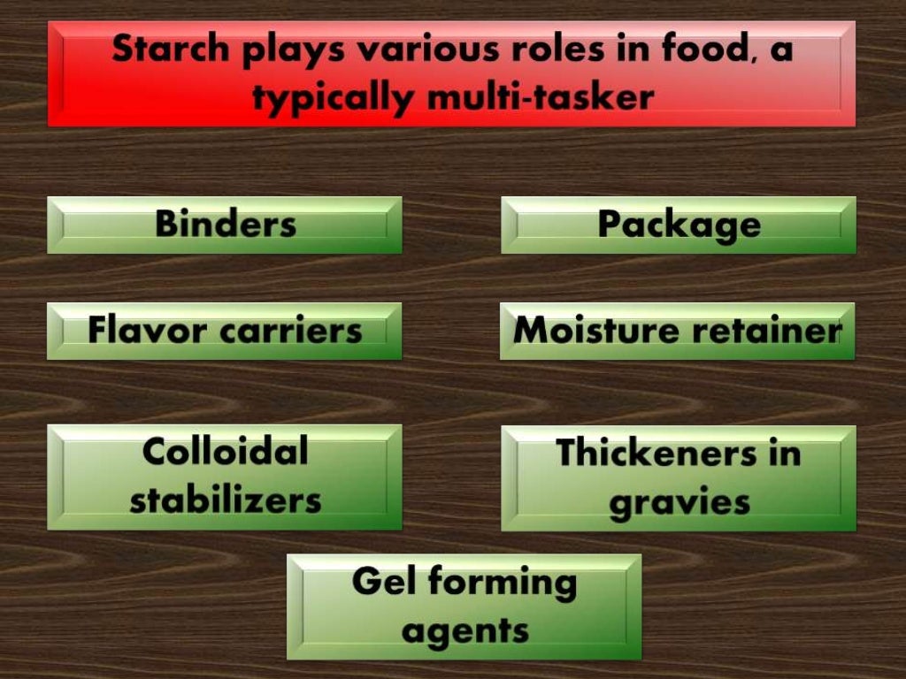 Prepare cereals and starch dishes