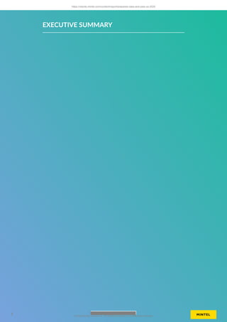 EXECUTIVE SUMMARY
https://clients.mintel.com/content/report/prepared-cake-and-pies-us-2025
7 © 2025 Mintel Group Ltd. All Rights Reserved. Confidential to Mintel.
 