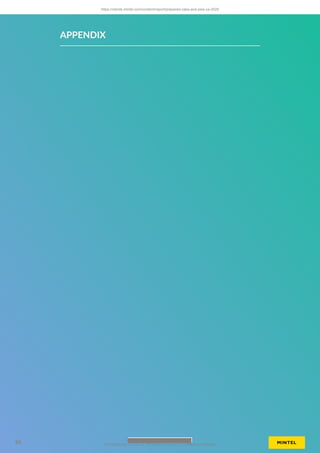 APPENDIX
https://clients.mintel.com/content/report/prepared-cake-and-pies-us-2025
85 © 2025 Mintel Group Ltd. All Rights Reserved. Confidential to Mintel.
 