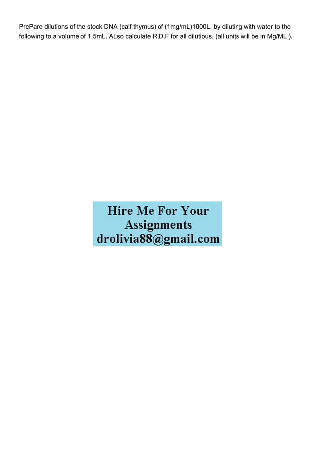 PrePare dilutions of the stock DNA calf thymus of 1mgmL.pdf