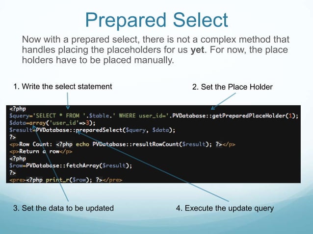 SQL Prepared Statements Tutorial | PPTX